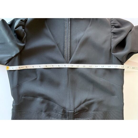 NWT RED Valentino Bow Detail Stretch Crepe Long Sleeve Tuxedo Jumpsuit in Black - Picture 14 of 16